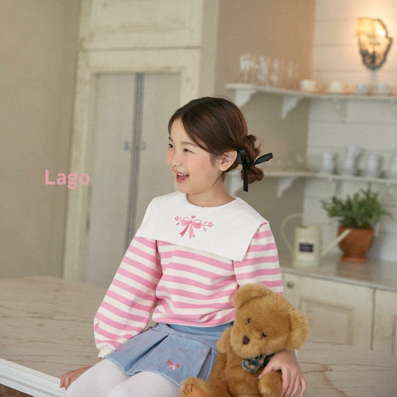 Lago - Korean Children Fashion - #stylishchildhood - Ribbon Wrinkle Skirt - 6