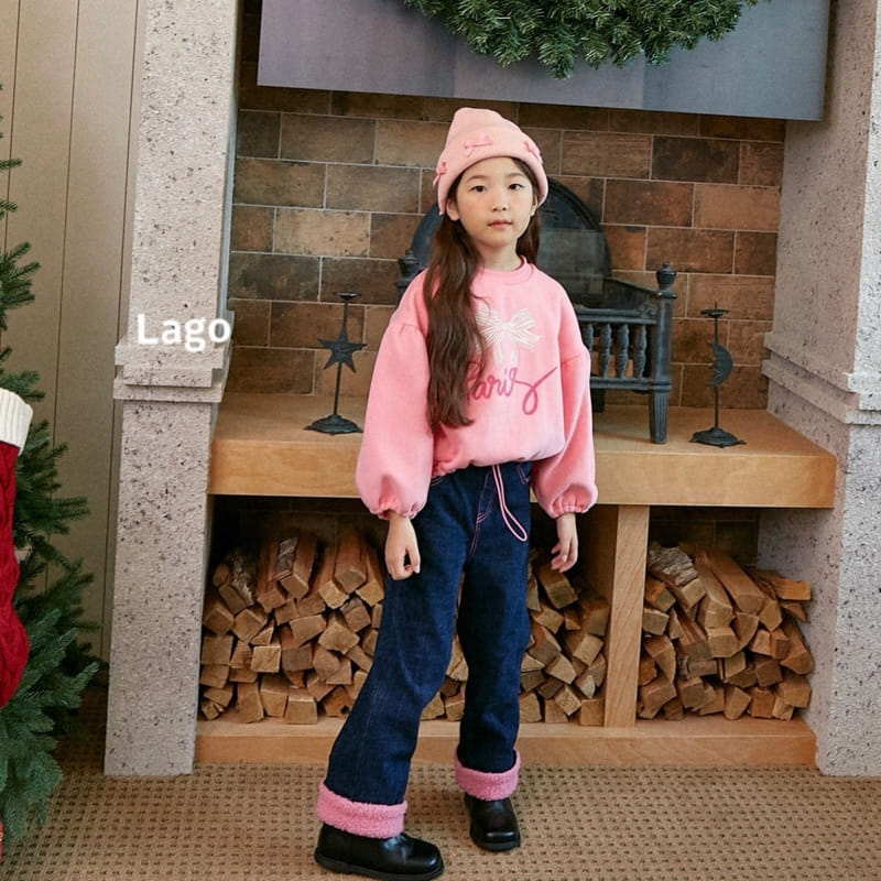 Lago - Korean Children Fashion - #toddlerclothing - Dumble Fleecec Jeans - 8