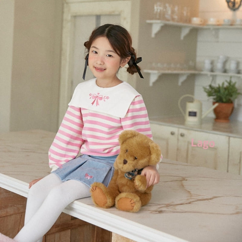 Lago - Korean Children Fashion - #toddlerclothing - Ribbon Wrinkle Skirt - 5