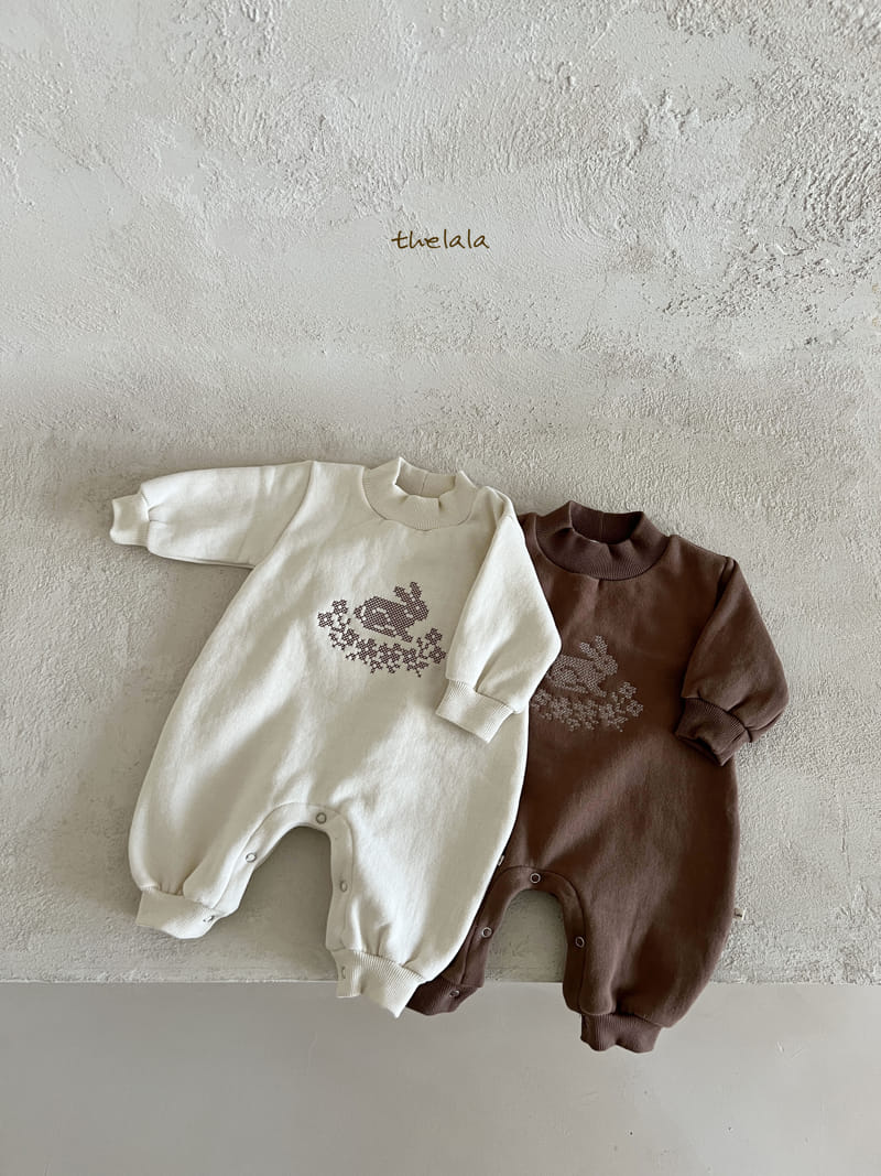 Lala - Korean Baby Fashion - #babyfashion - Bunny Half Turtleneck Bodysuit - 5