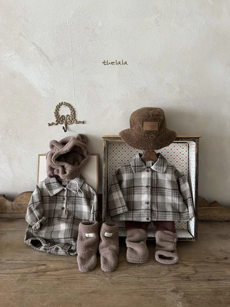 Lala - Korean Baby Fashion - #babyoninstagram - Checking Bodysuit - 10