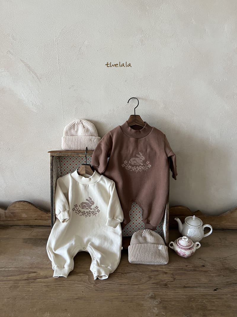 Lala - Korean Baby Fashion - #babyootd - Bunny Half Turtleneck Bodysuit - 10