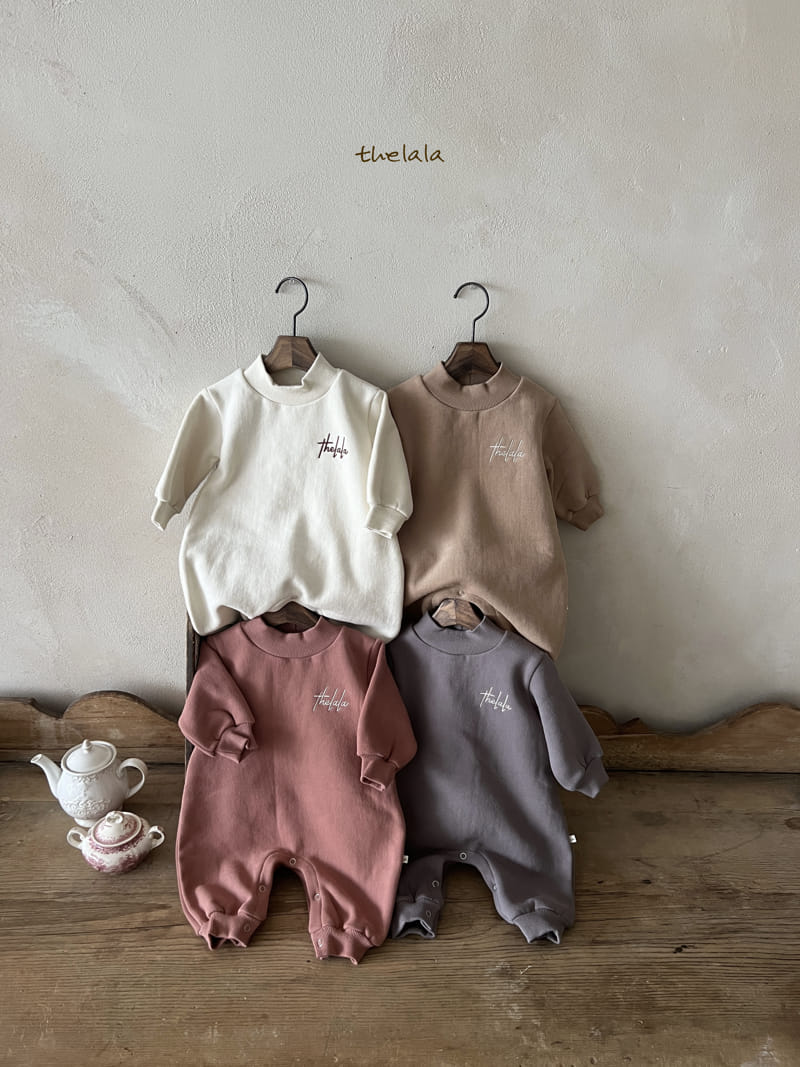 Lala - Korean Baby Fashion - #babyoutfit - Pu Half Turtleneck Bodysuit