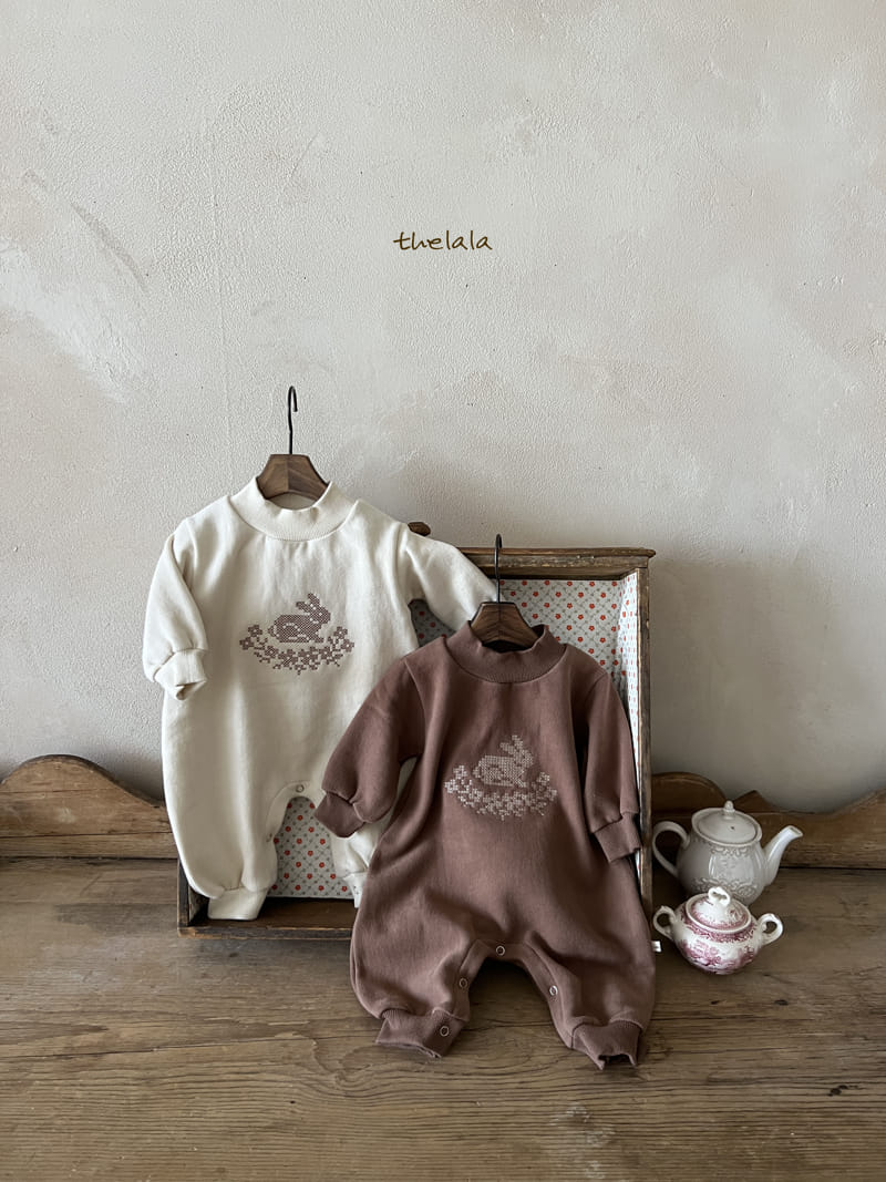 Lala - Korean Baby Fashion - #smilingbaby - Bunny Half Turtleneck Bodysuit