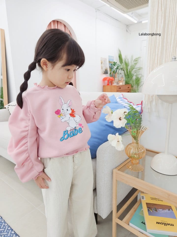 Lalabongbong - Korean Children Fashion - #designkidswear - Button Rib Pants - 4