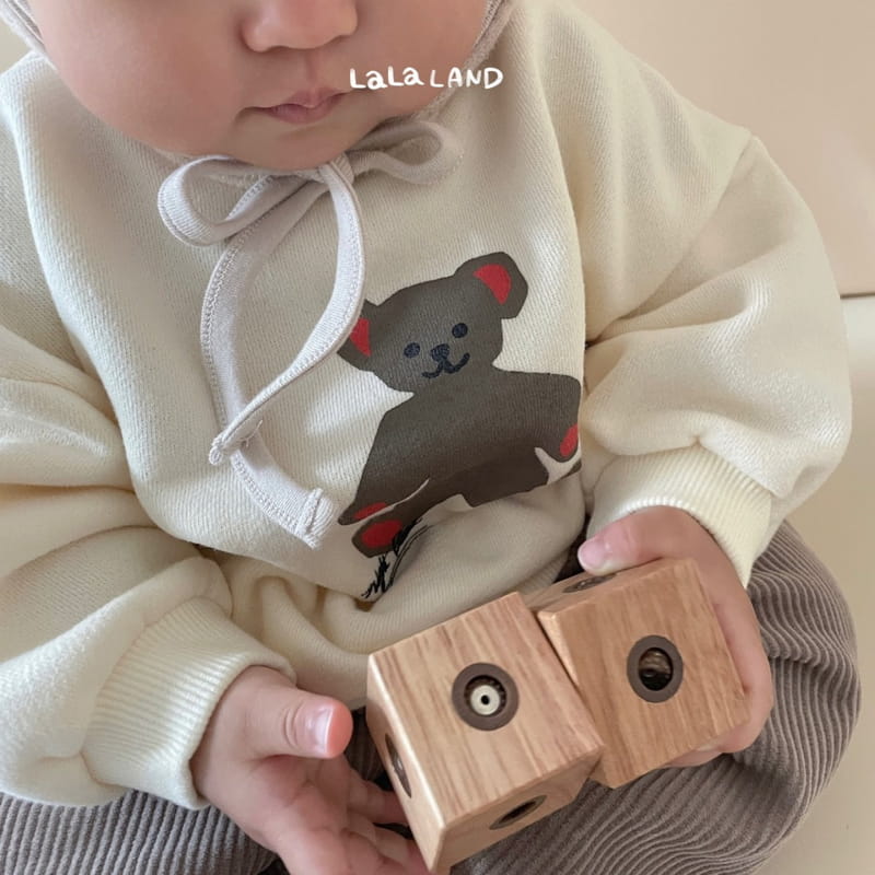 Lalaland - Korean Baby Fashion - #babyboutique - Bebe Bear Doll Sweatshirt - 2