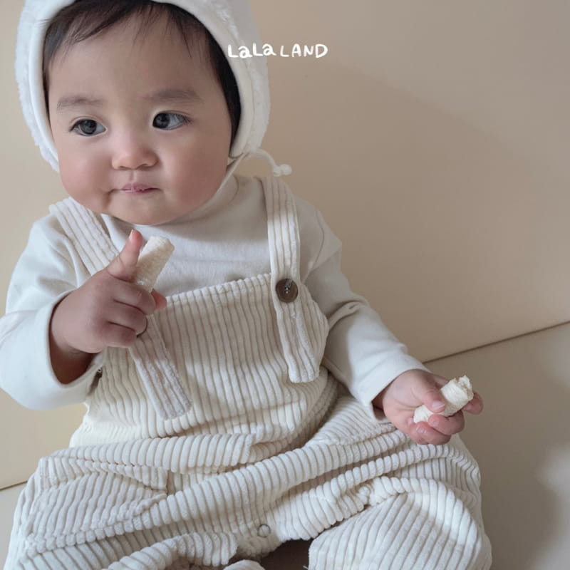 Lalaland - Korean Baby Fashion - #babygirlfashion - Bebe Toy Dungarees Bodysuit - 3