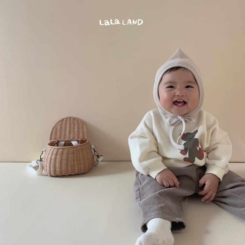 Lalaland - Korean Baby Fashion - #babygirlfashion - Bebe Bear Doll Sweatshirt - 7