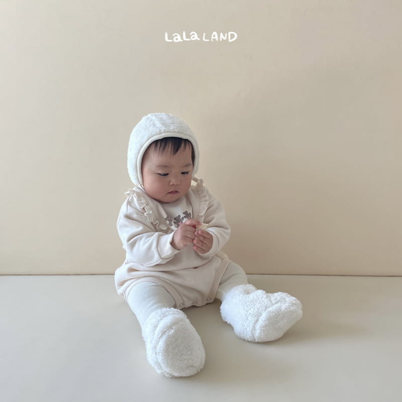 Lalaland - Korean Baby Fashion - #babygirlfashion - Bebe Bear Vely Bodysuit - 2