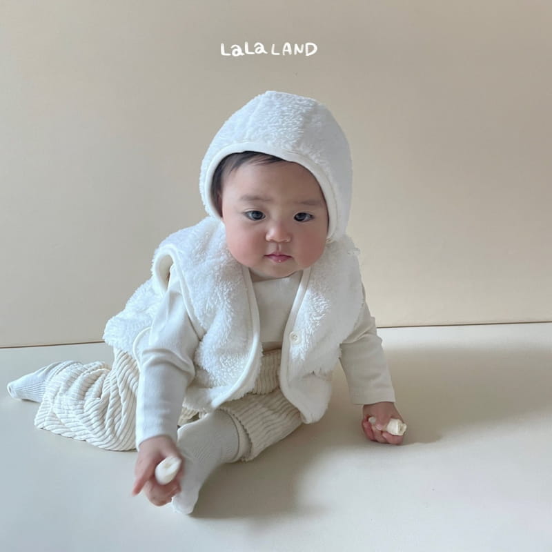 Lalaland - Korean Baby Fashion - #babyoninstagram - Bebe Fluffy Vest - 3