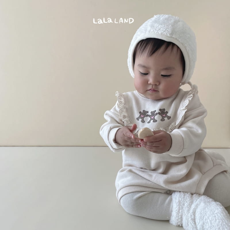 Lalaland - Korean Baby Fashion - #babylifestyle - Bebe Bear Vely Bodysuit - 4