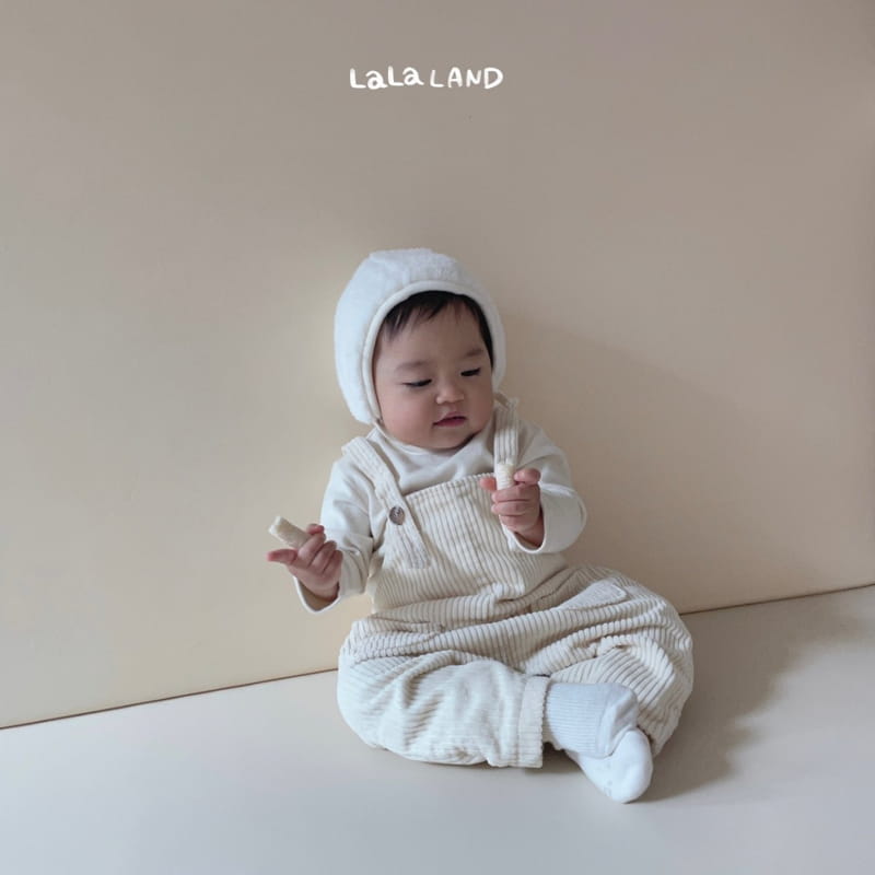 Lalaland - Korean Baby Fashion - #babyootd - Bebe Toy Dungarees Bodysuit - 6