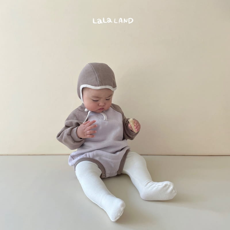 Lalaland - Korean Baby Fashion - #babyoninstagram - Bebe Block Raglan Bodysuit - 4