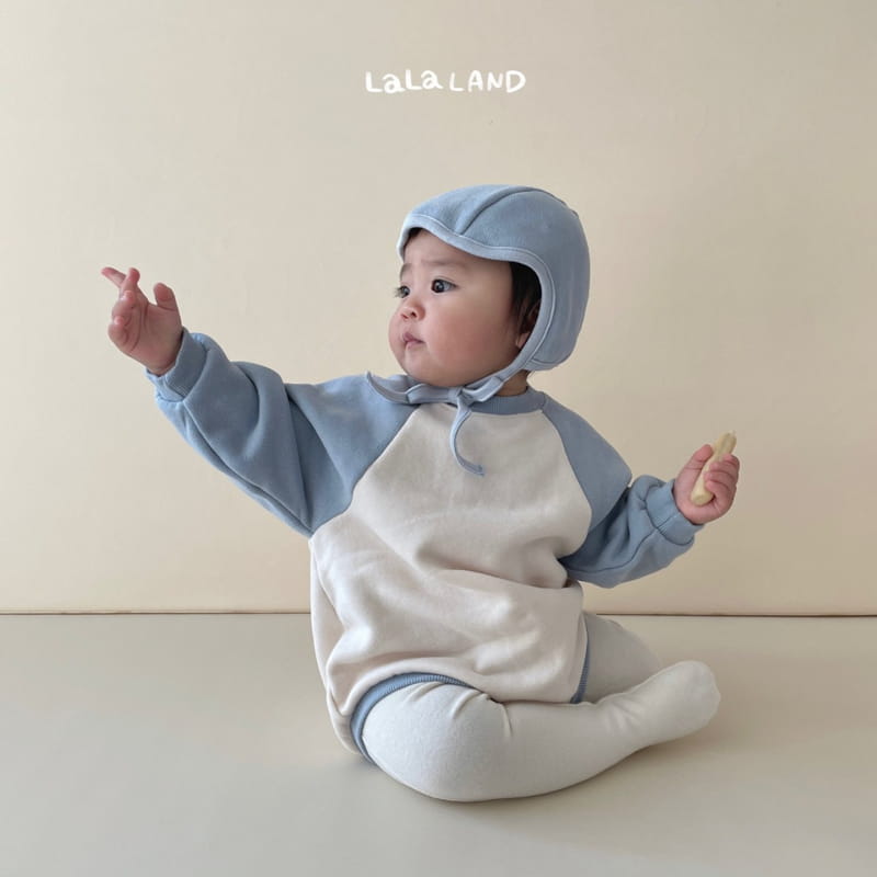 Lalaland - Korean Baby Fashion - #babyoutfit - Bebe Block Raglan Bodysuit - 6