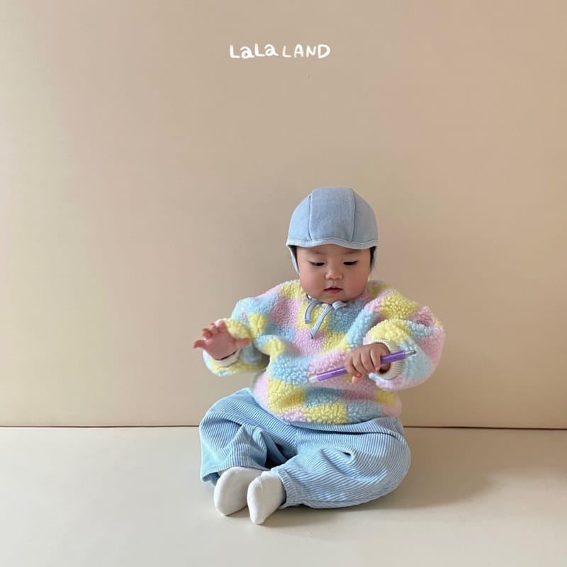 Lalaland - Korean Baby Fashion - #babywear - Bebe Rib Dungarees Pants