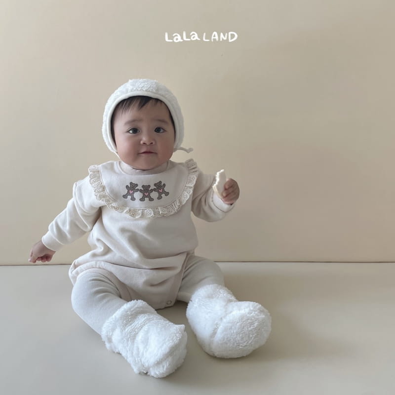 Lalaland - Korean Baby Fashion - #babywear - Bebe Bear Vely Bodysuit - 8