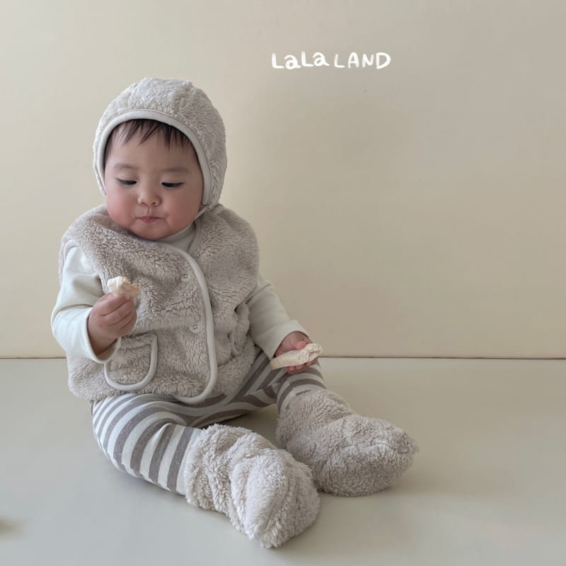 Lalaland - Korean Baby Fashion - #onlinebabyboutique - Bebe Fluffy Vest - 8