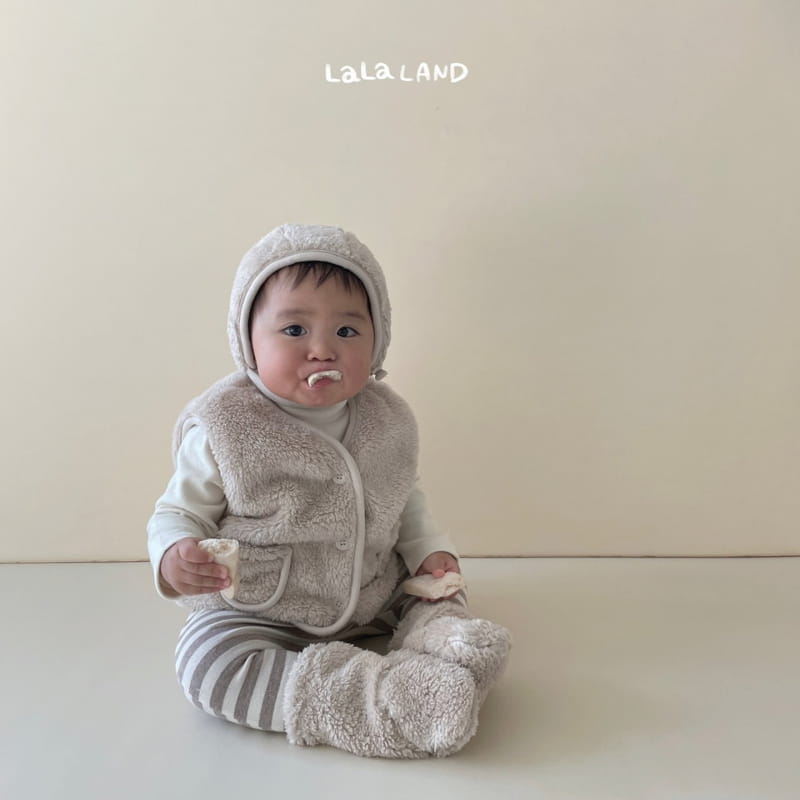 Lalaland - Korean Baby Fashion - #onlinebabyshop - Bebe Fluffy Vest - 9