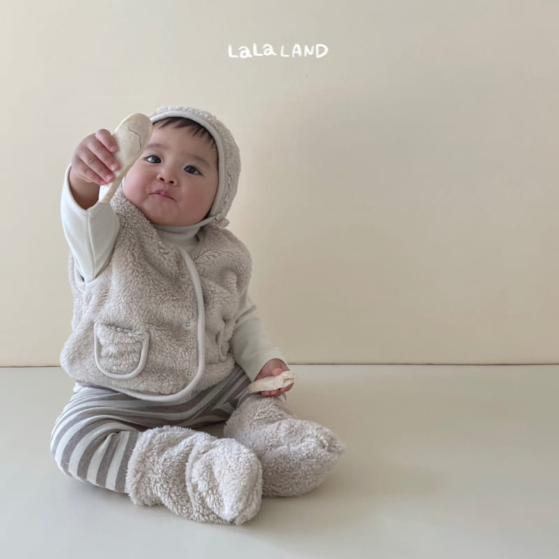 Lalaland - Korean Baby Fashion - #smilingbaby - Bebe Fluffy Vest - 10