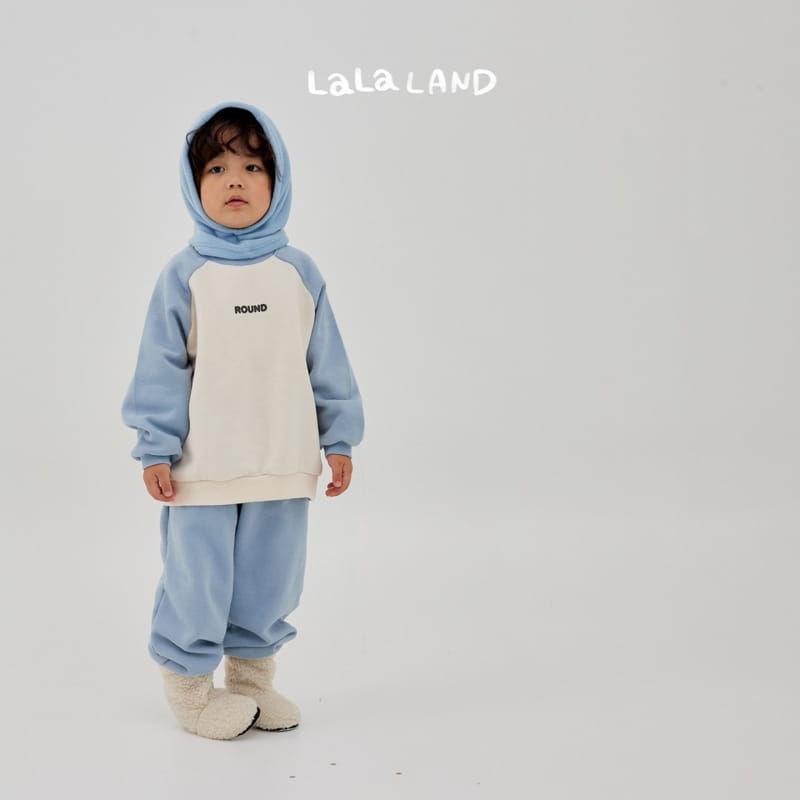 Lalaland - Korean Children Fashion - #Kfashion4kids - Block Ralgan Top Bottom Set - 10