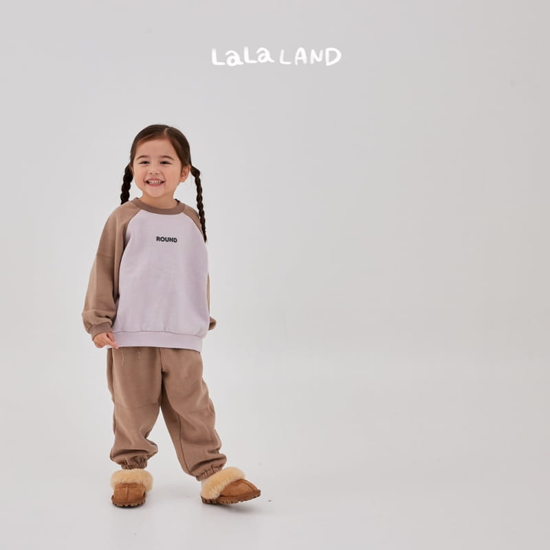 Lalaland - Korean Children Fashion - #childofig - Block Ralgan Top Bottom Set - 2