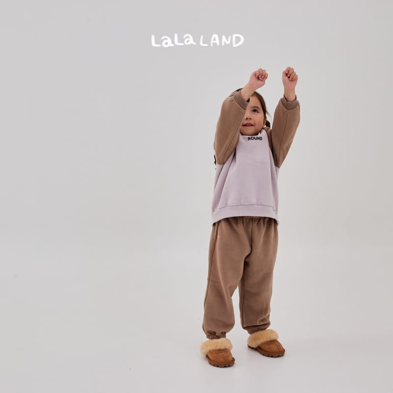 Lalaland - Korean Children Fashion - #childrensboutique - Block Ralgan Top Bottom Set - 3