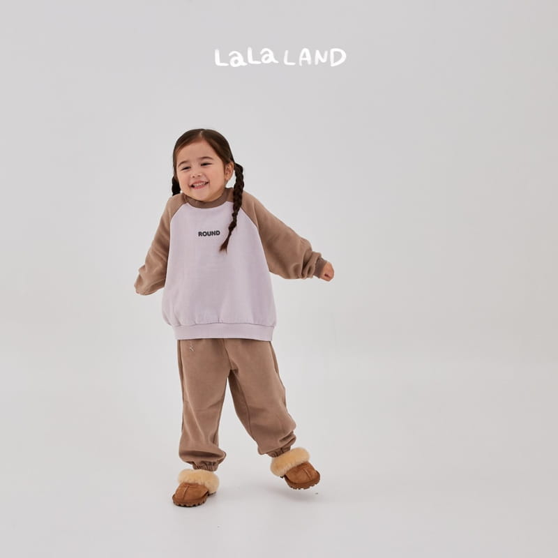 Lalaland - Korean Children Fashion - #childrensboutique - Block Ralgan Top Bottom Set - 4