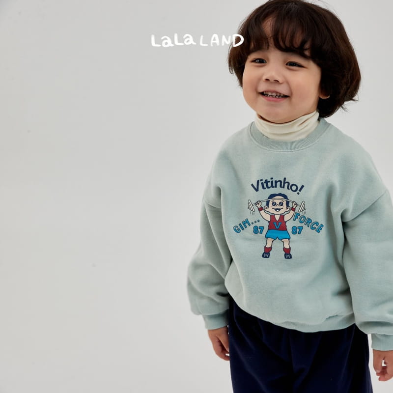 Lalaland - Korean Children Fashion - #discoveringself - Weightlifting Sweatshirt - 5