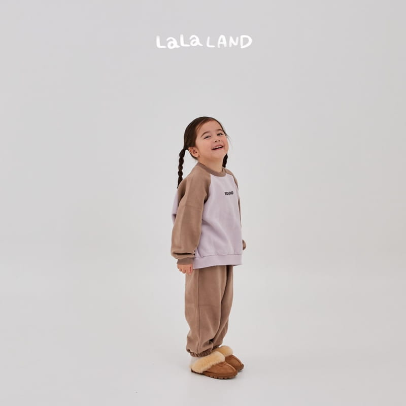 Lalaland - Korean Children Fashion - #discoveringself - Block Ralgan Top Bottom Set - 5