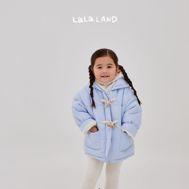 Lalaland - Korean Children Fashion - #fashionkids - Dduckboki Hoody Padding Jacket - 2