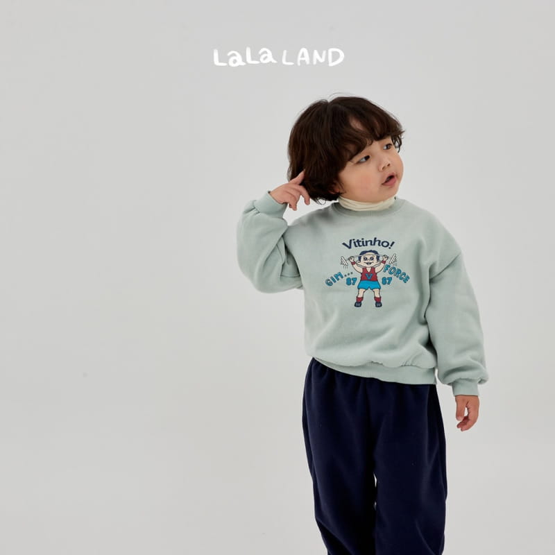 Lalaland - Korean Children Fashion - #kidsshorts - Weightlifting Sweatshirt - 7