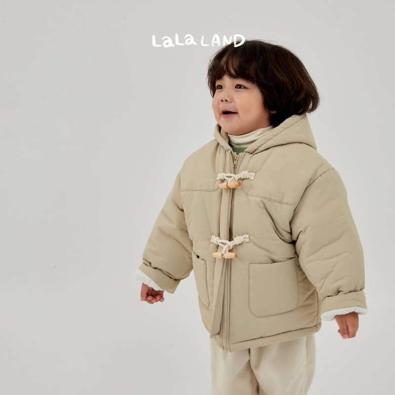 Lalaland - Korean Children Fashion - #kidzfashiontrend - Dduckboki Hoody Padding Jacket - 5