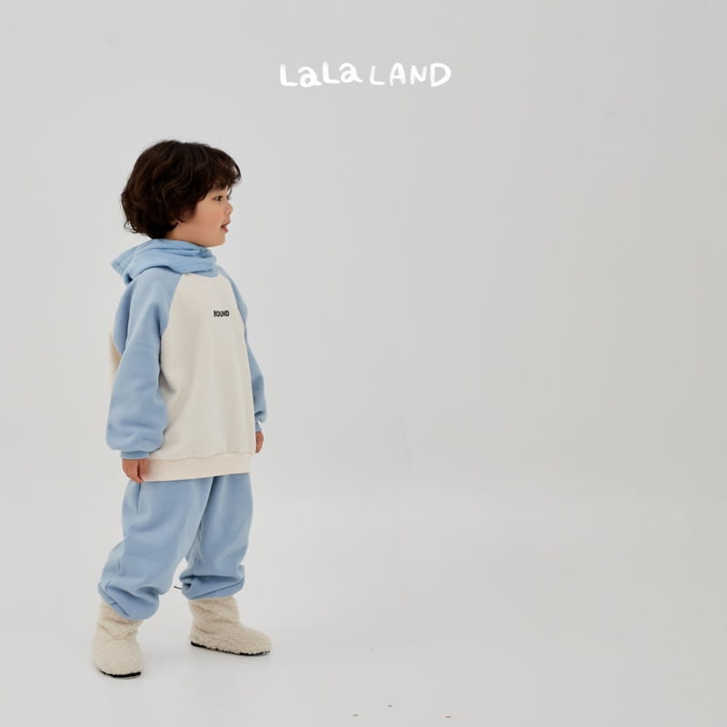 Lalaland - Korean Children Fashion - #littlefashionista - Block Ralgan Top Bottom Set - 11