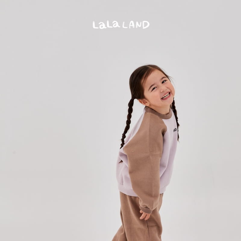 Lalaland - Korean Children Fashion - #stylishchildhood - Block Ralgan Top Bottom Set