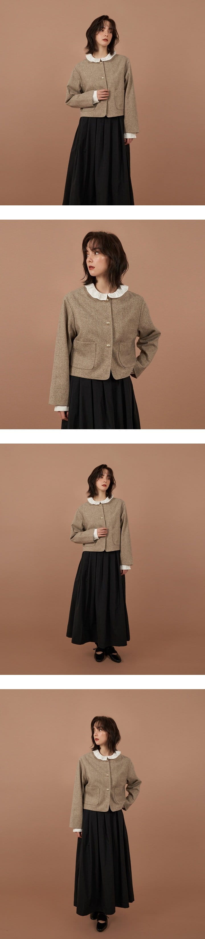 Le Bev - Korean Women Fashion - #womensfashion - Mom Gold Jacket