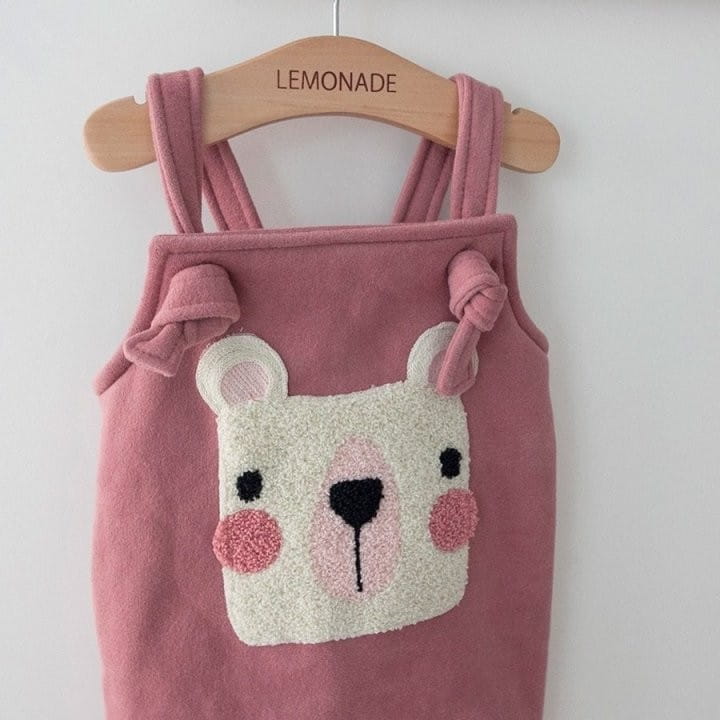 Lemonade - Korean Baby Fashion - #babyootd - Bbosong Fleece Bodysuit - 3