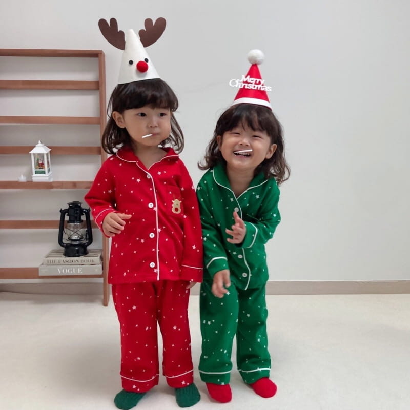 Little Rabbit - Korean Children Fashion - #kidsshorts - Christmas Pajama - 2