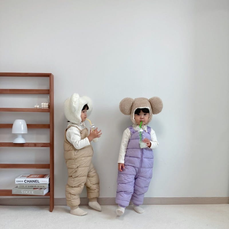 Little Rabbit - Korean Children Fashion - #toddlerclothing - Padding Dungarees - 4