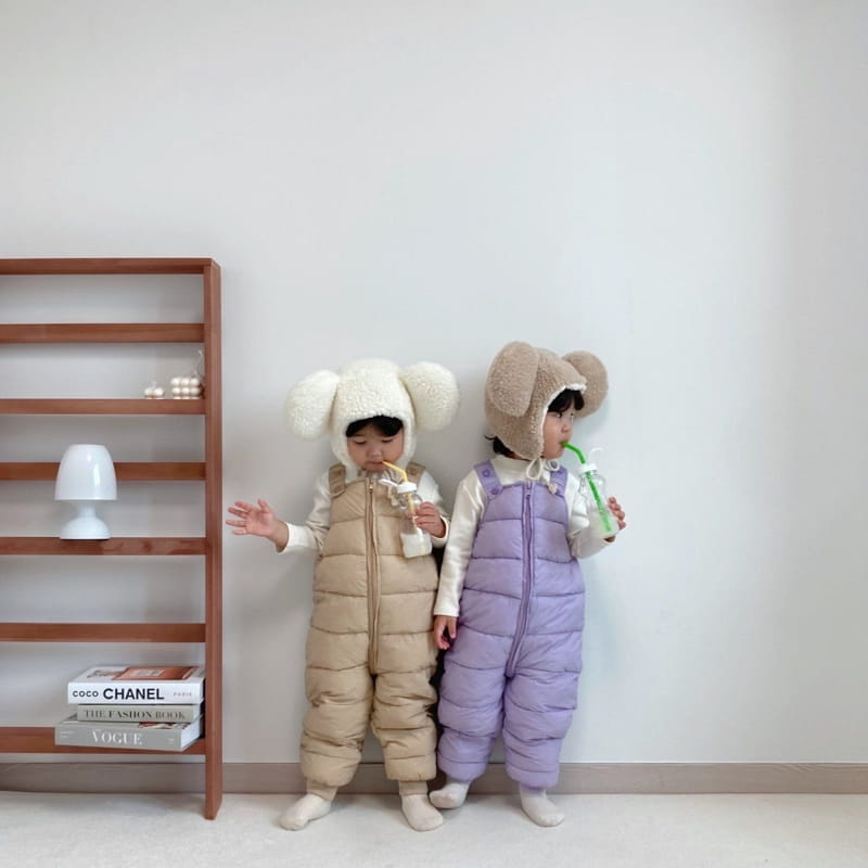 Little Rabbit - Korean Children Fashion - #todddlerfashion - Padding Dungarees - 2