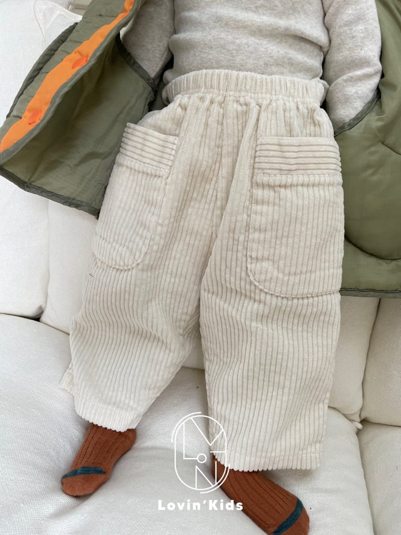 Lovin - Korean Children Fashion - #minifashionista - Rib Pocket Pants - 10