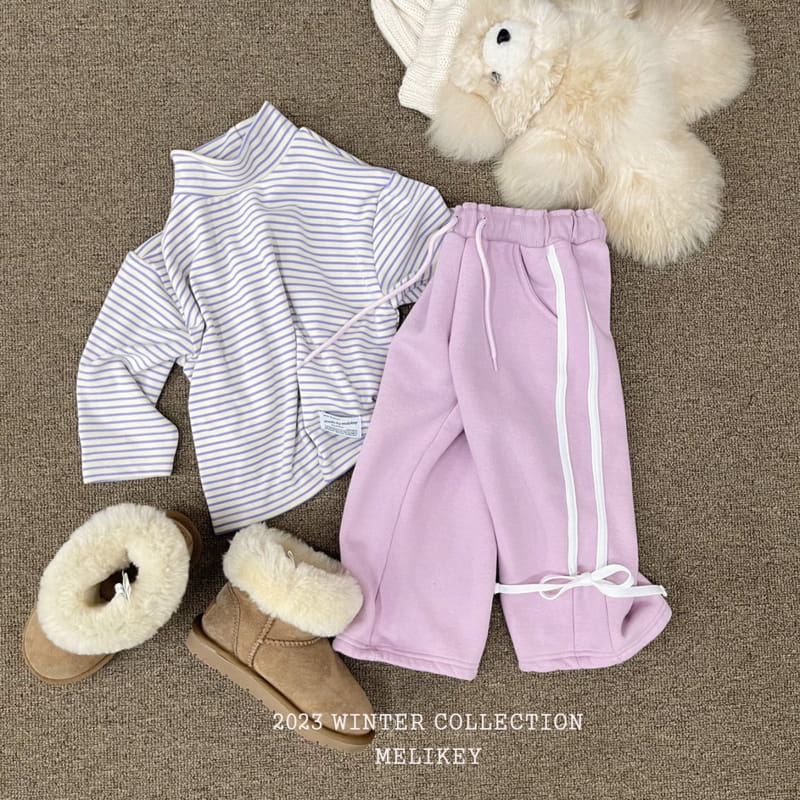 Melikey - Korean Children Fashion - #Kfashion4kids - Ribbon Tape Pants - 6