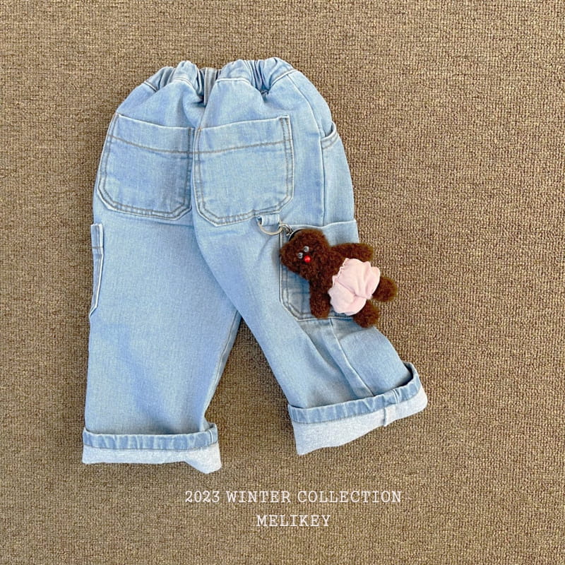 Melikey - Korean Children Fashion - #Kfashion4kids - Denim Pocket Pants - 3