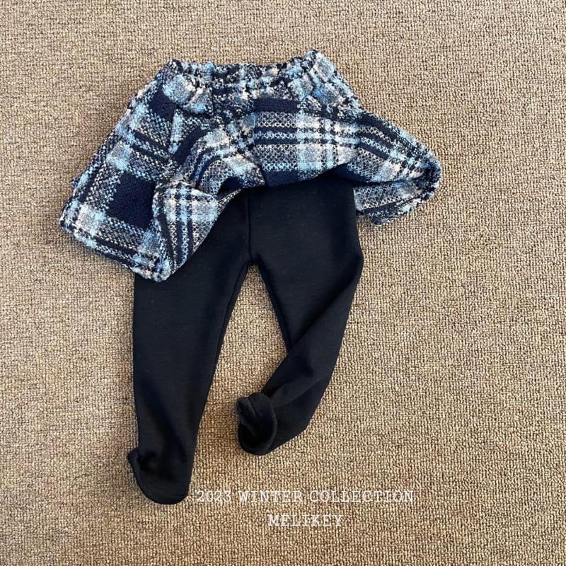 Melikey - Korean Children Fashion - #discoveringself - Twid Wrinkle Skirt Leggings - 3