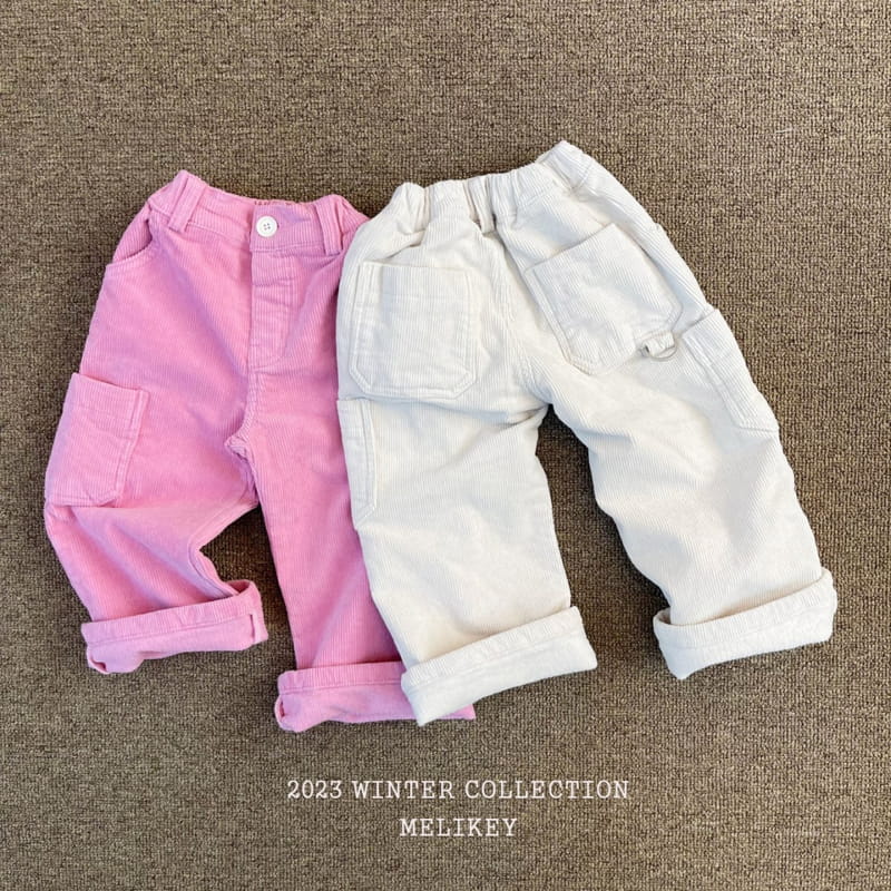 Melikey - Korean Children Fashion - #fashionkids - D Ring Rib Pants