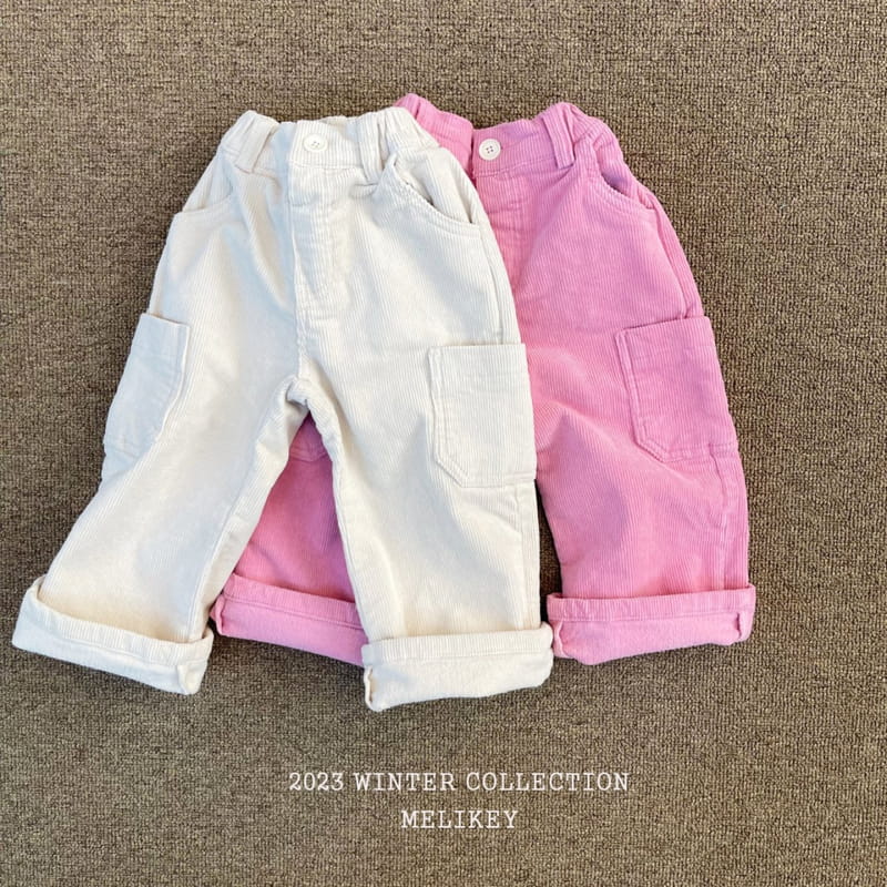 Melikey - Korean Children Fashion - #kidsshorts - D Ring Rib Pants - 2