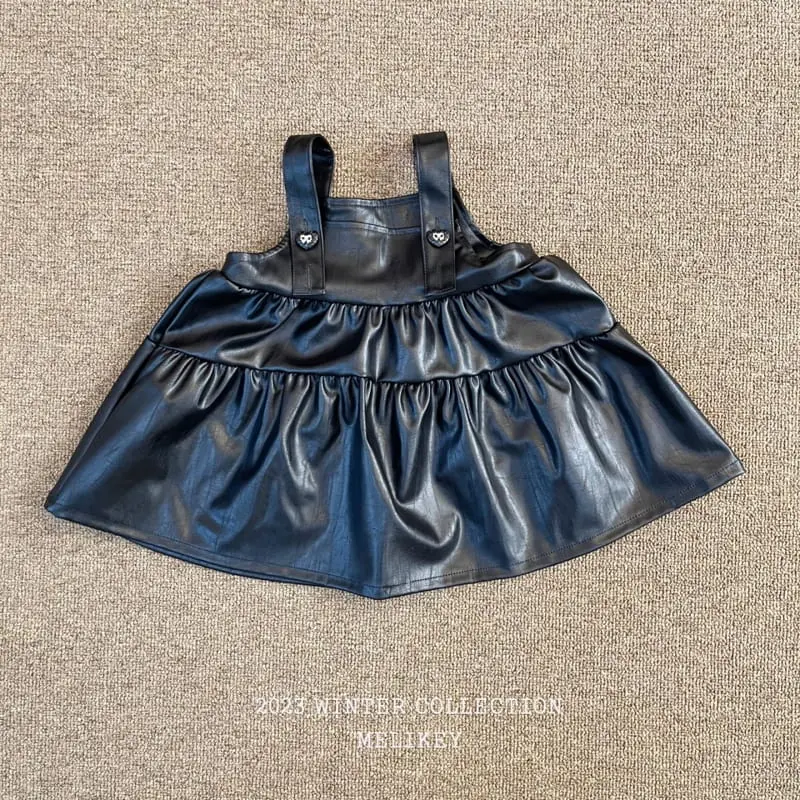 Melikey - Korean Children Fashion - #stylishchildhood - French Leather One-piece