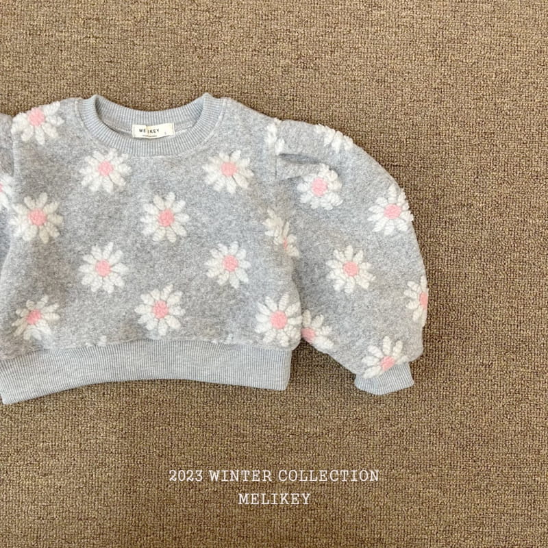 Melikey - Korean Children Fashion - #todddlerfashion - Flower Mongle Sweatshirt