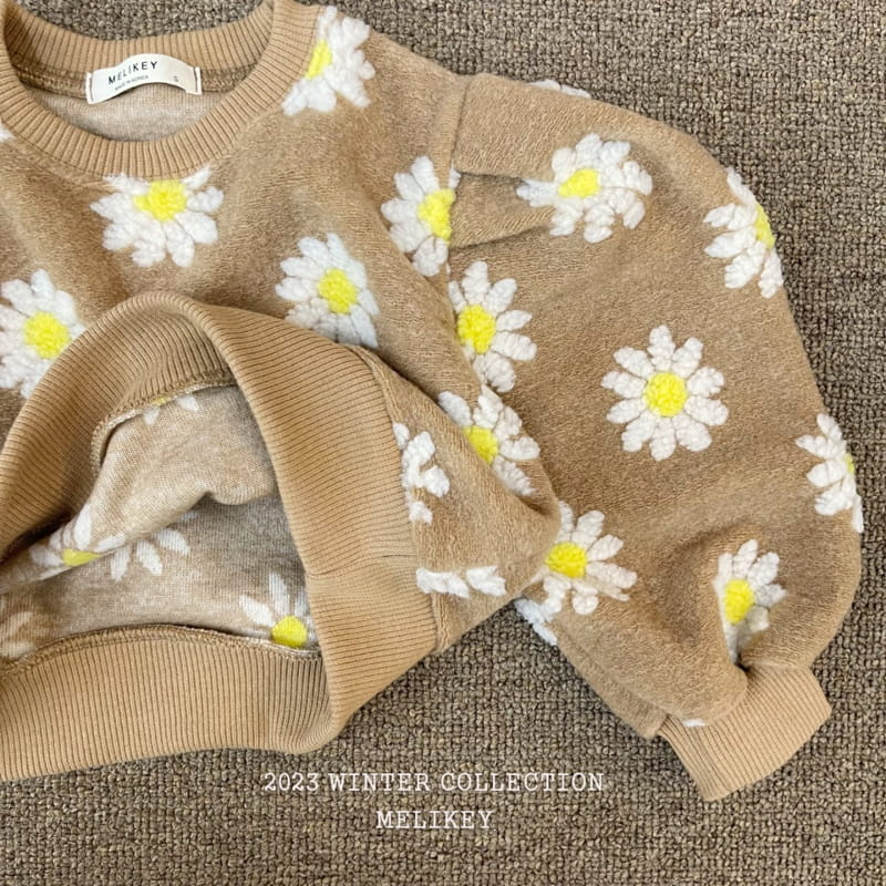 Melikey - Korean Children Fashion - #toddlerclothing - Flower Mongle Sweatshirt - 2