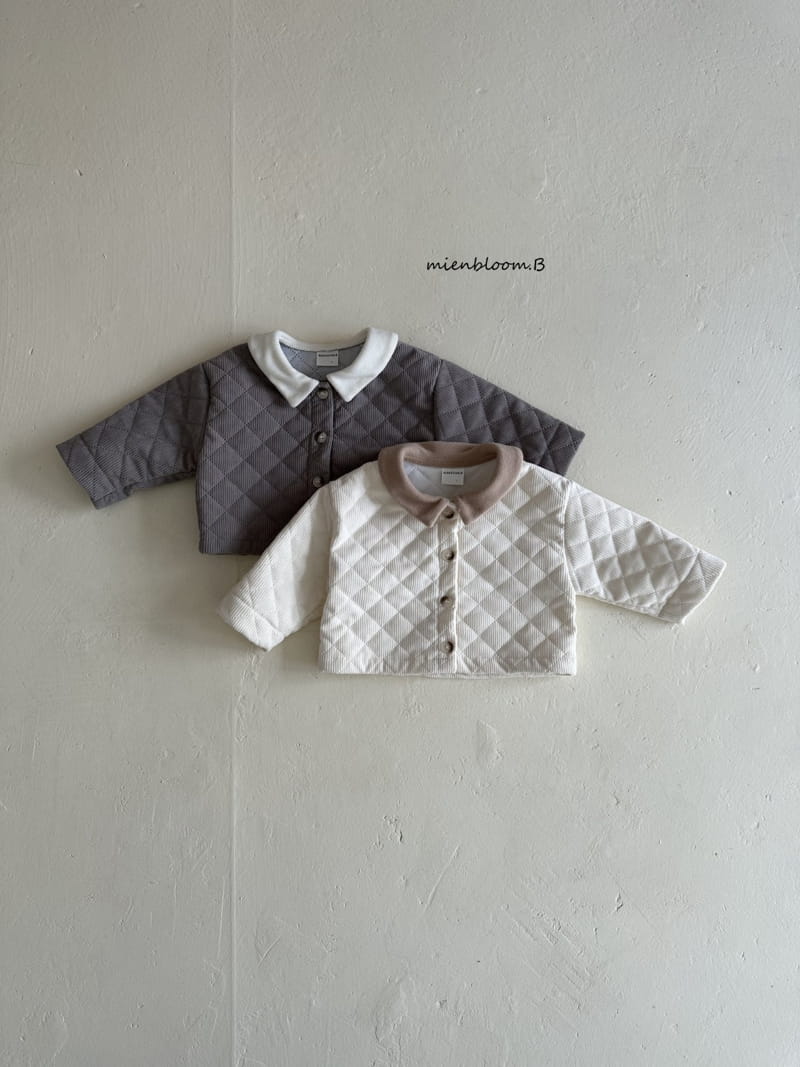 Mienbloom B - Korean Baby Fashion - #onlinebabyshop - Rib Quilting Jacket - 2