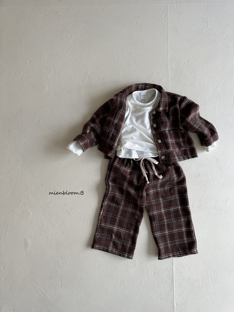 Mienbloom B - Korean Children Fashion - #childofig - Mico Check Pants - 7